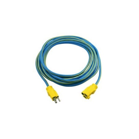 Cable Wholesale SJTW Extension Cord, 14 AWG, Outdoor, 14/3, 1 Outlets, 5-15R, Blue, PVC, 5-15P, 25 ft 10W3-66125
